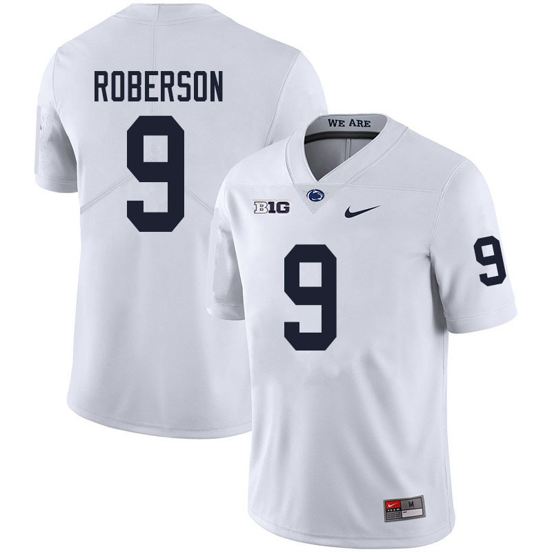 Men #9 Ta'Quan Roberson Penn State Nittany Lions College Football Jerseys Sale-White - Click Image to Close